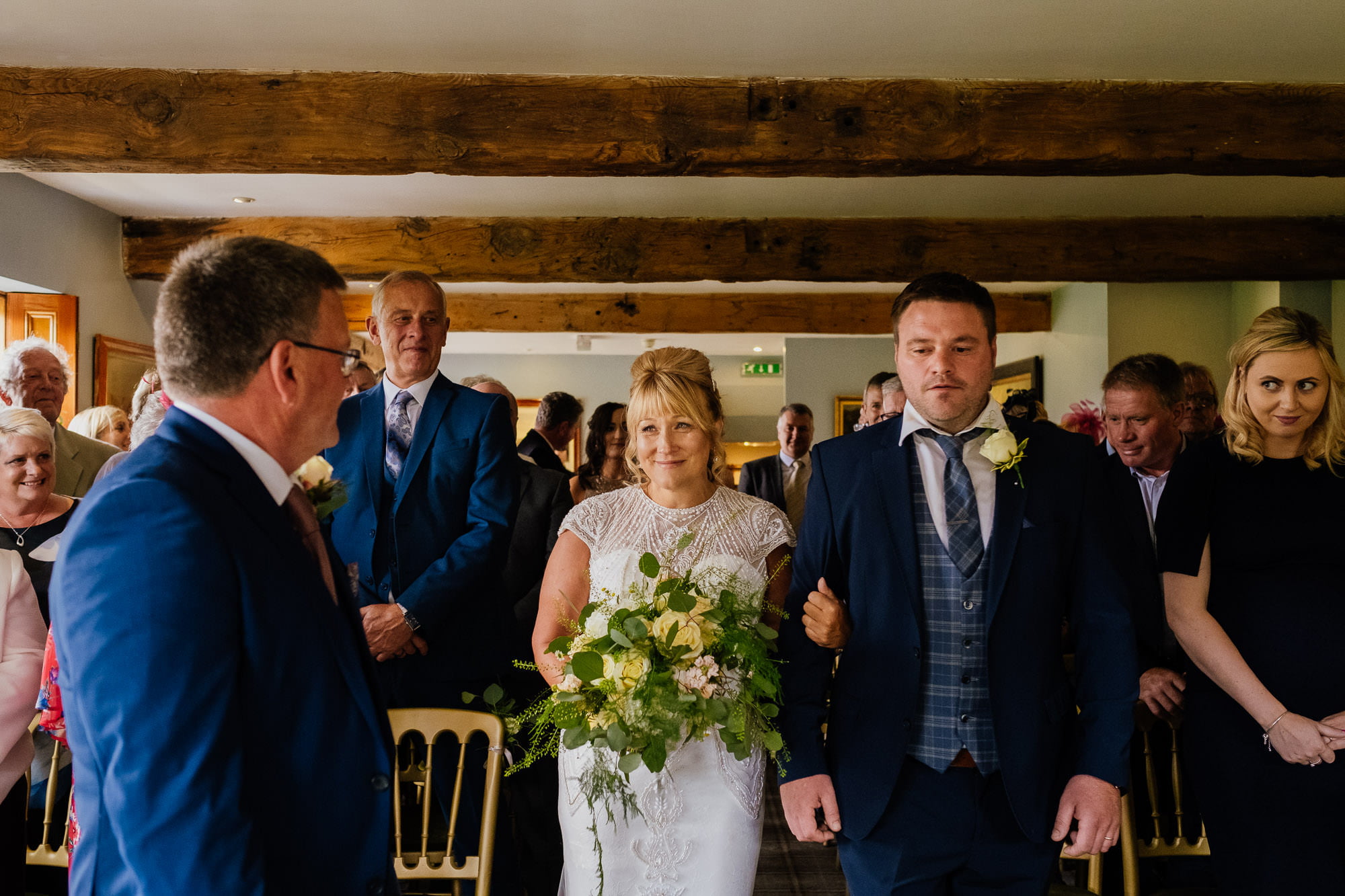 Bride entrance with son in law