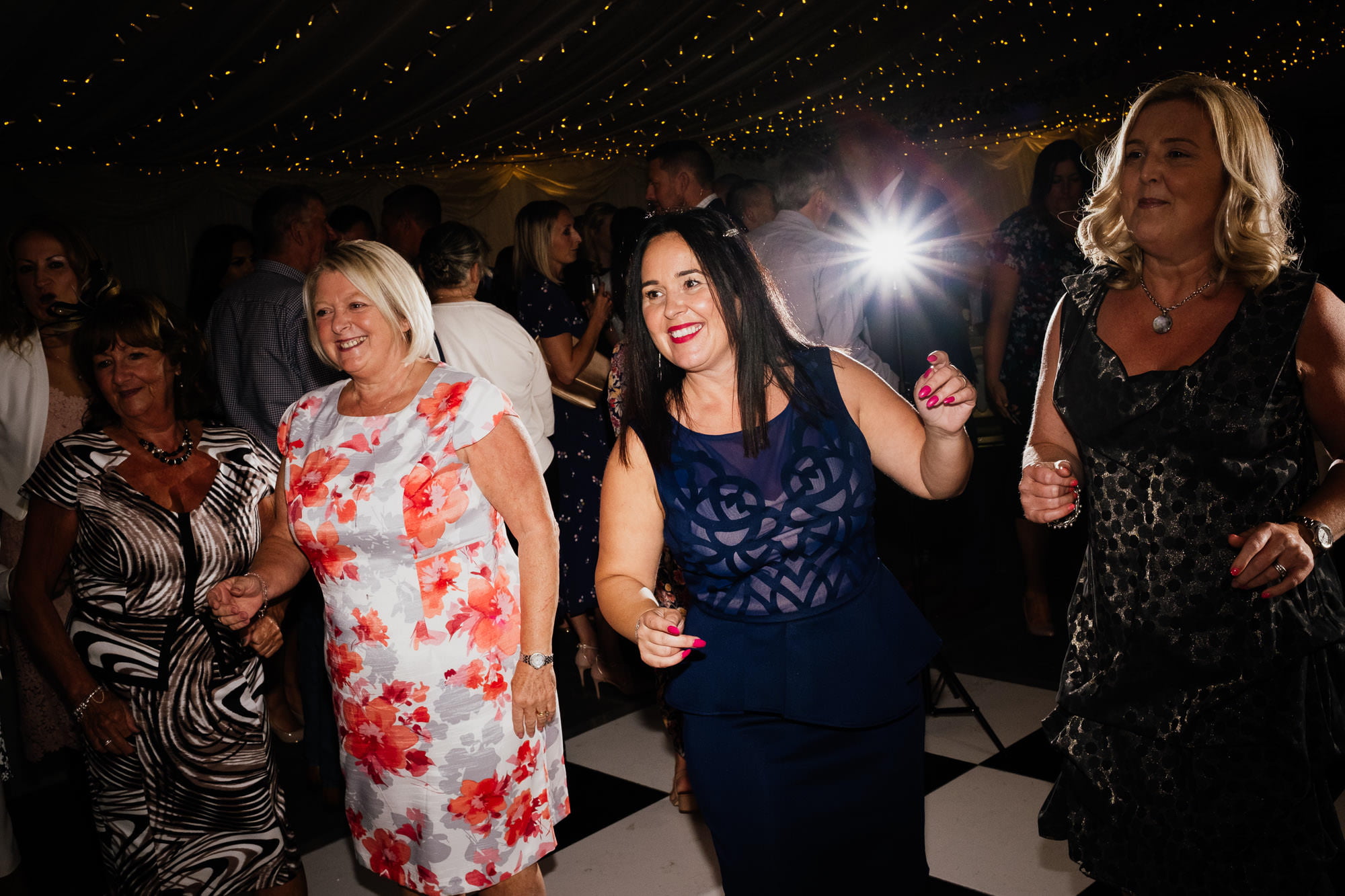 Women dancing at wedding party
