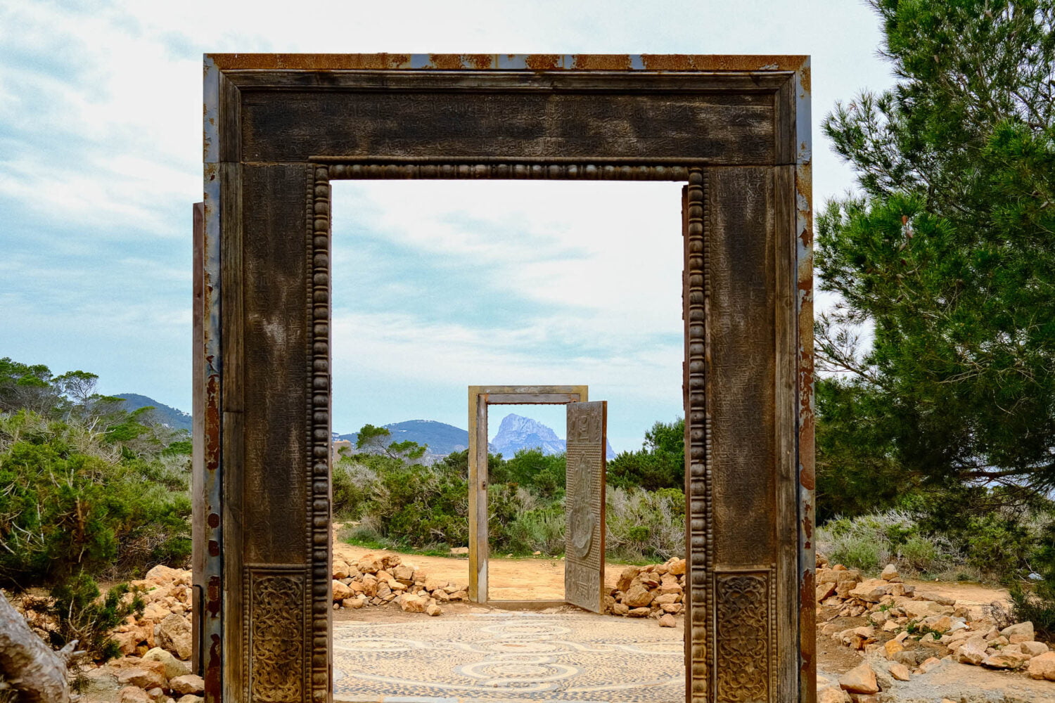Doors of Es Vedra artwork in Ibiza