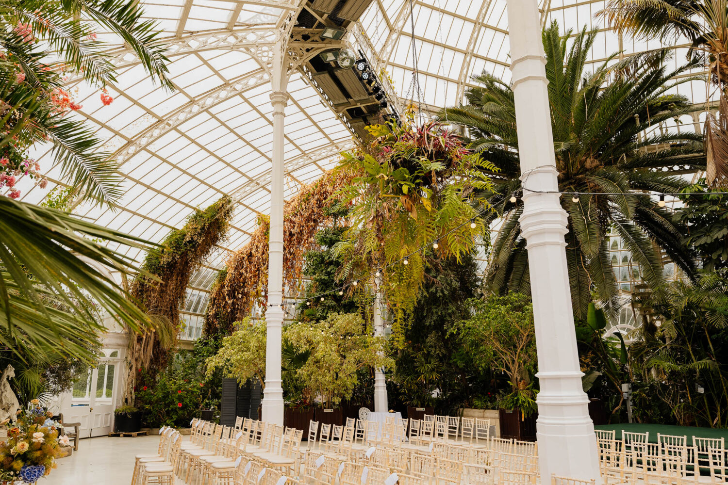 Ceremony area in the Palm House at Sefton Park