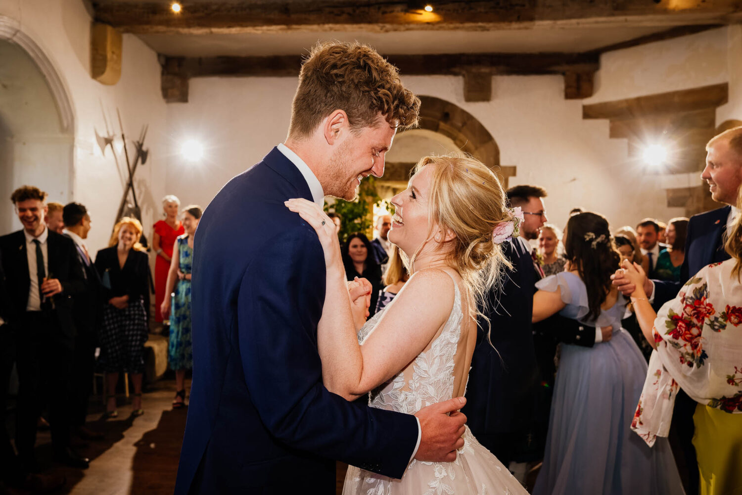 First dance in the Solar room at Bolton Castle