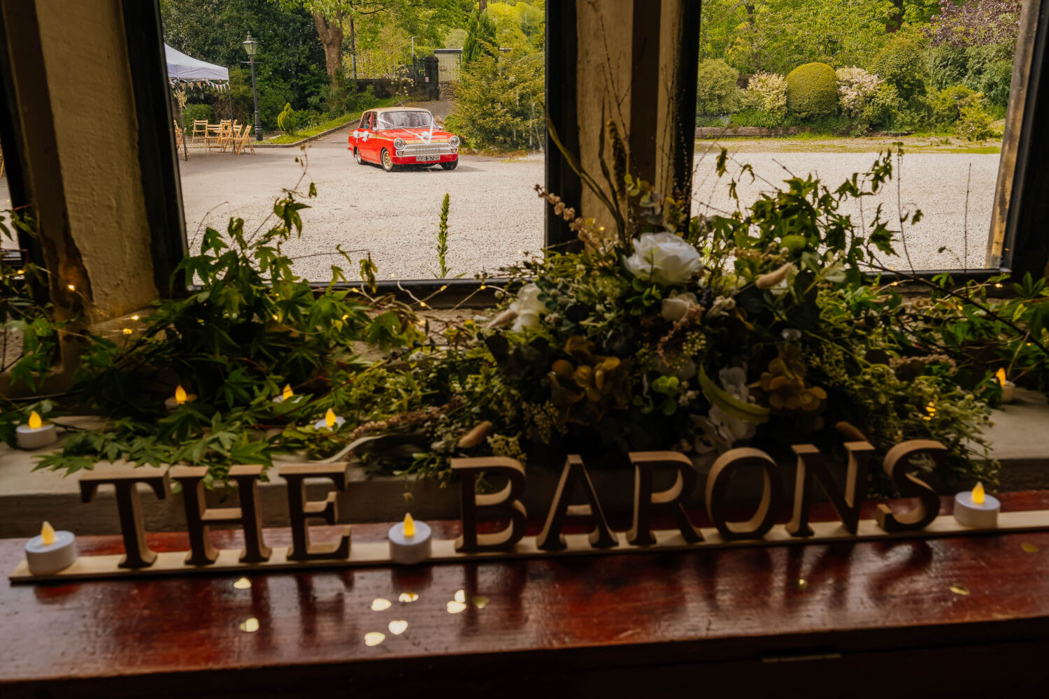 Car arriving at Fielden Hall