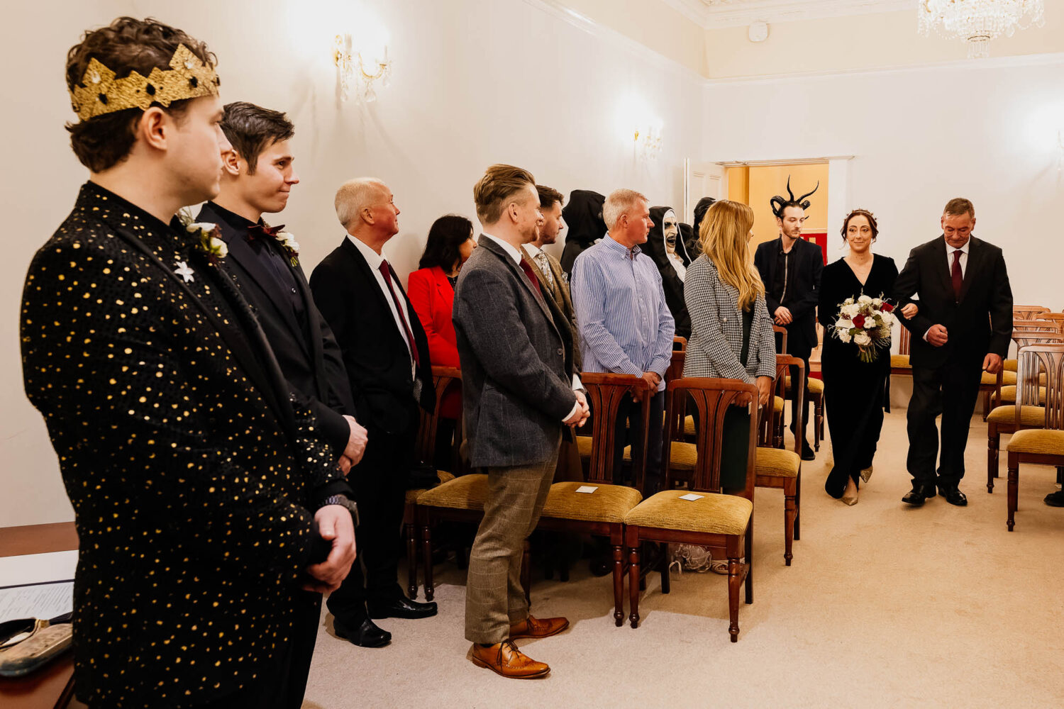 Bride entrance at Bilton House ceremony