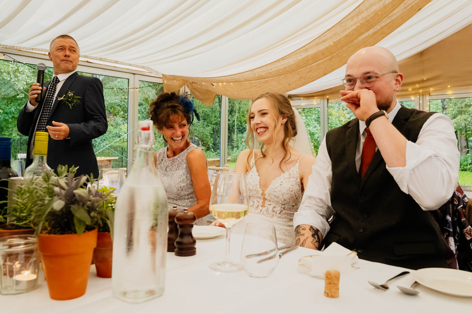 The Woodman Inn wedding speeches