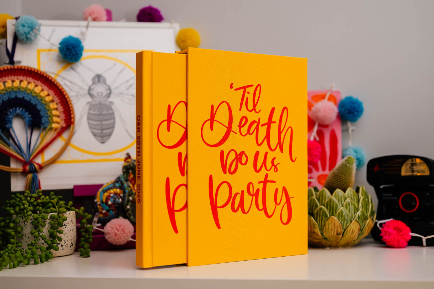 Mango coffee table book on display with sleeve