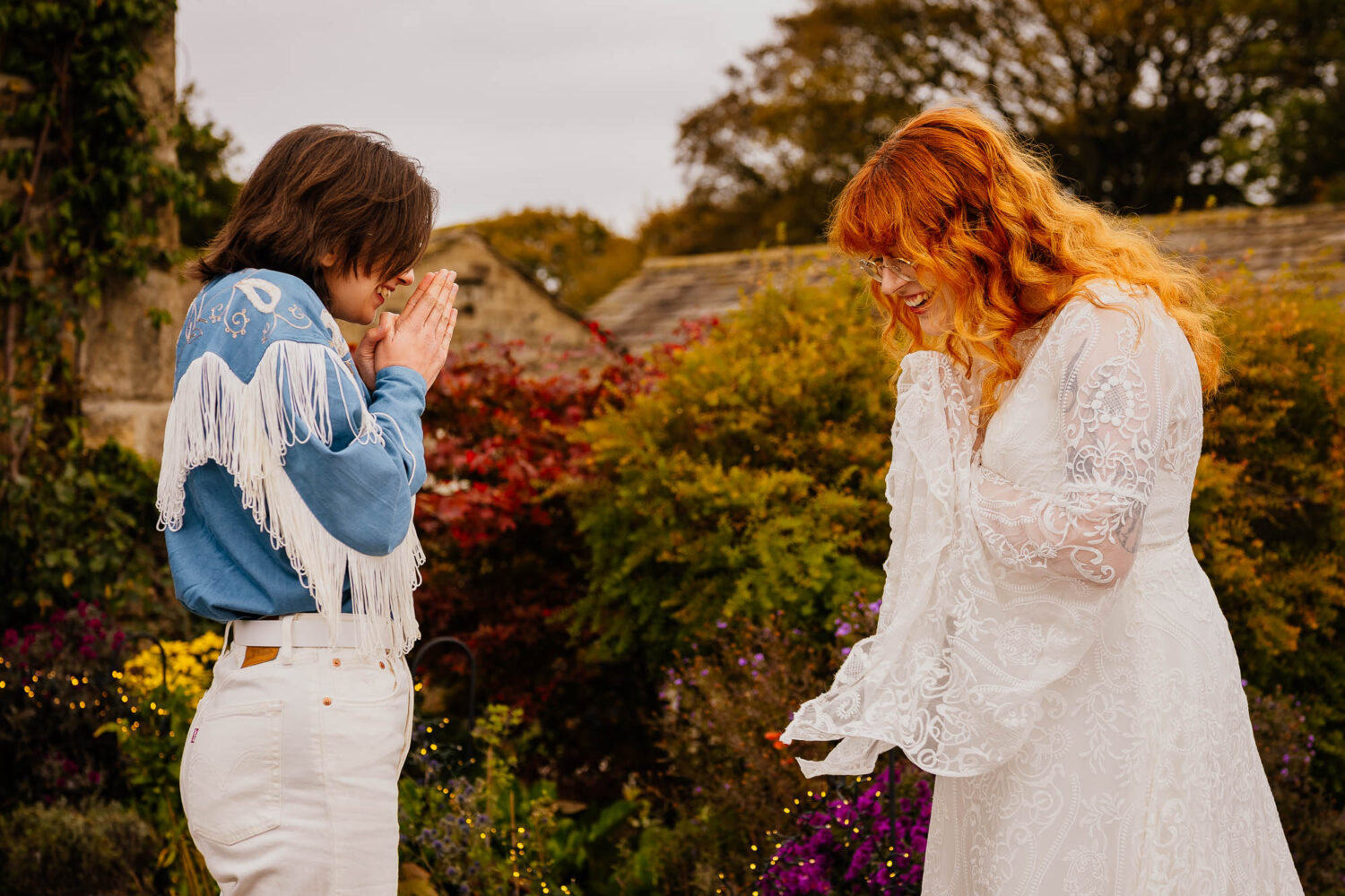 Couple react to seeing each other for the first time