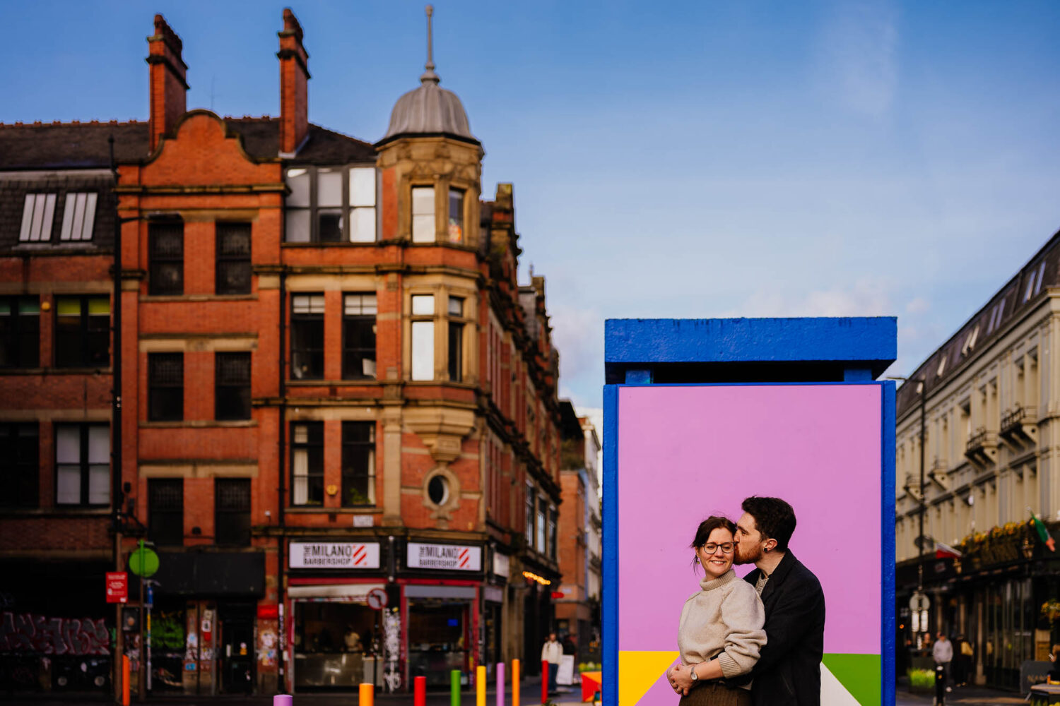 Pre-wedding shoot in Manchester's Northern Quarter