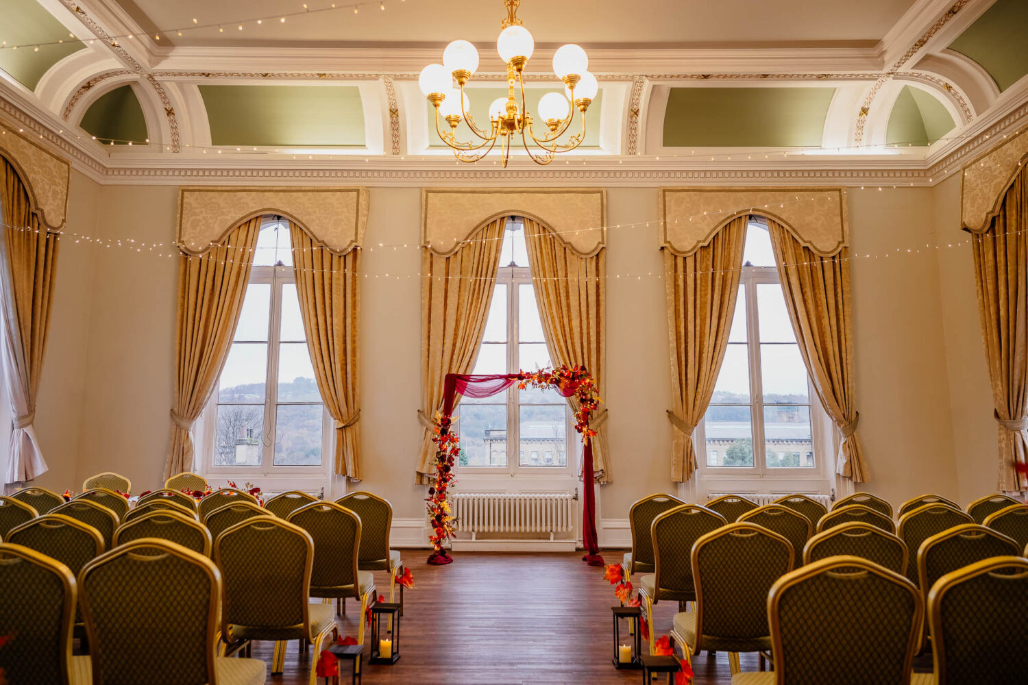 The Glen Room set up for a ceremony