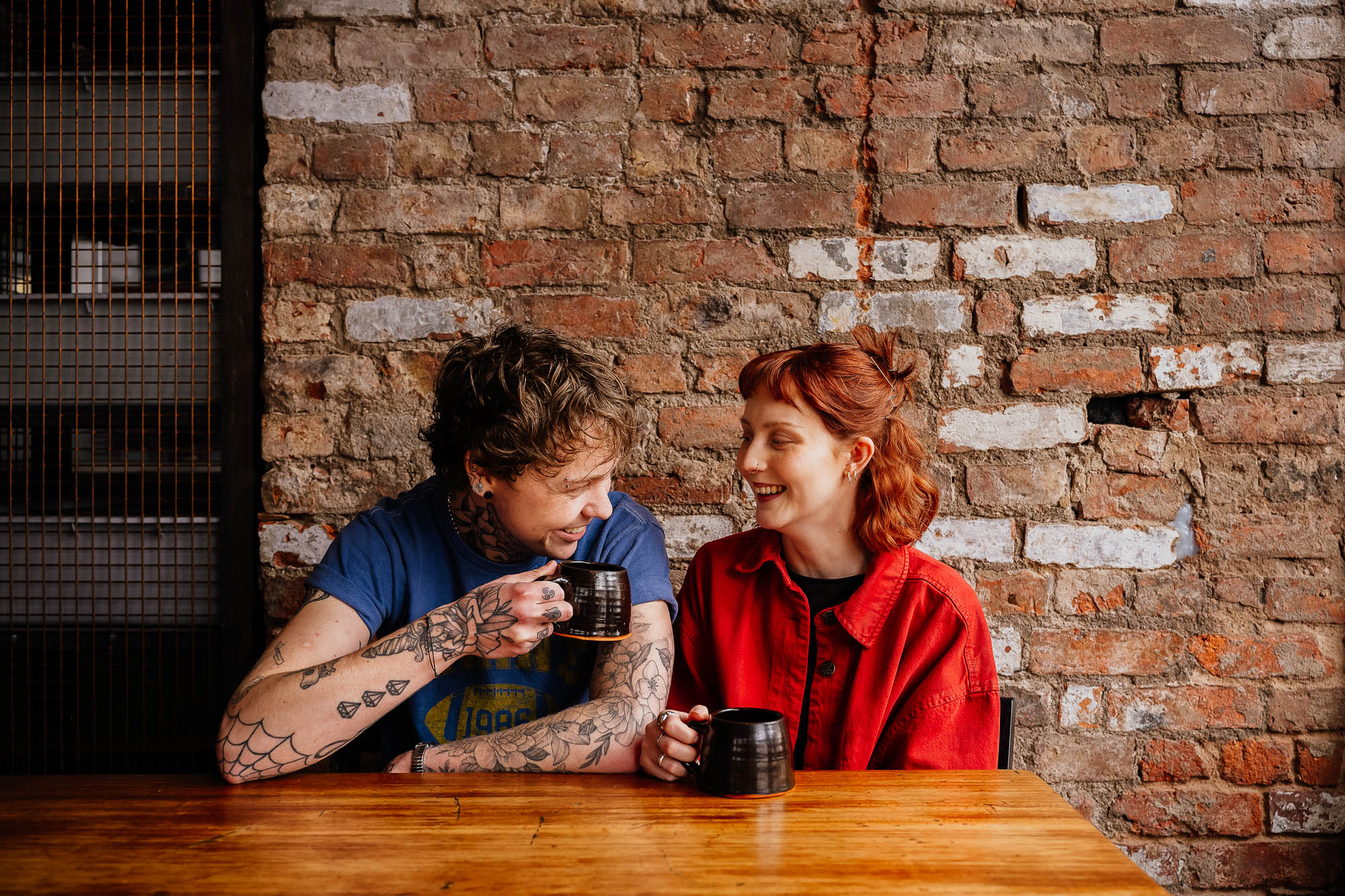 Mackie Mayor couple portrait with coffee