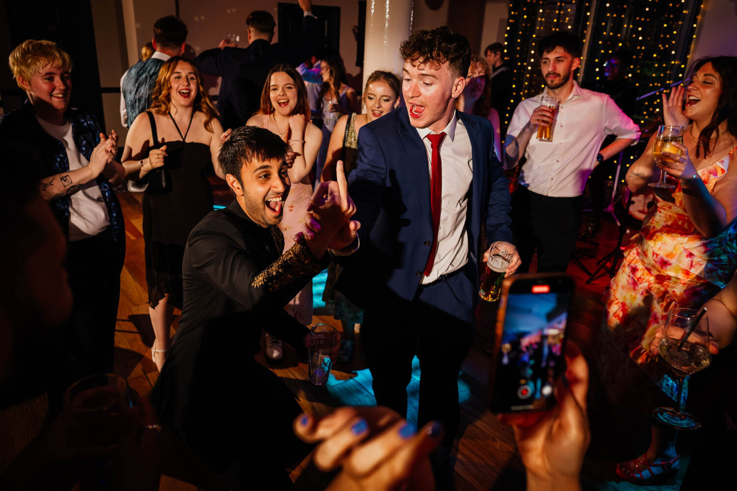 Guests sweaing on the dancefloor at The Faversham