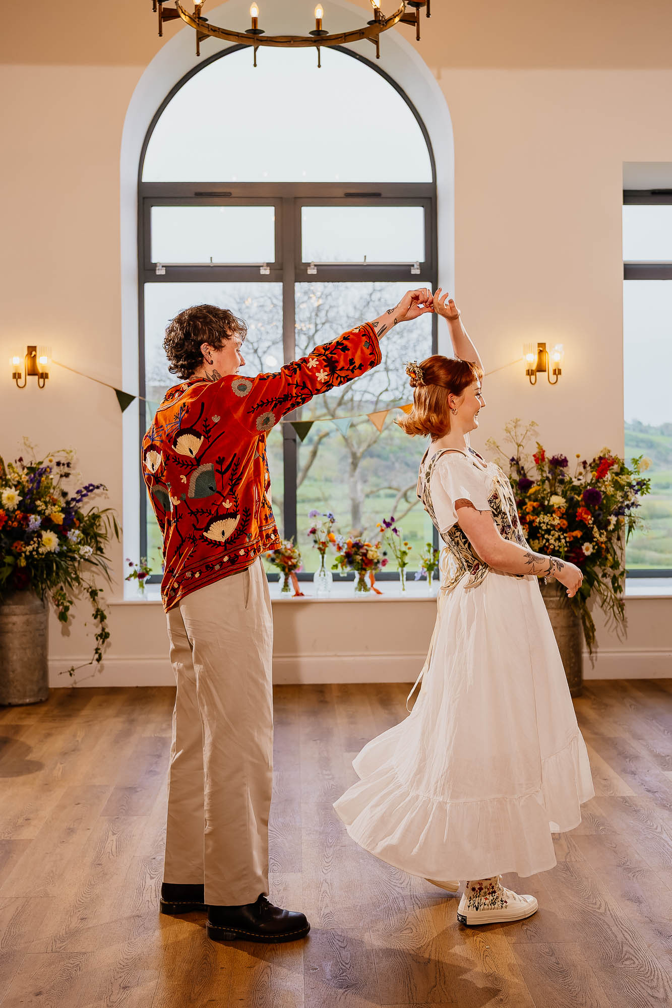 First dance spin in the Daleview Barn